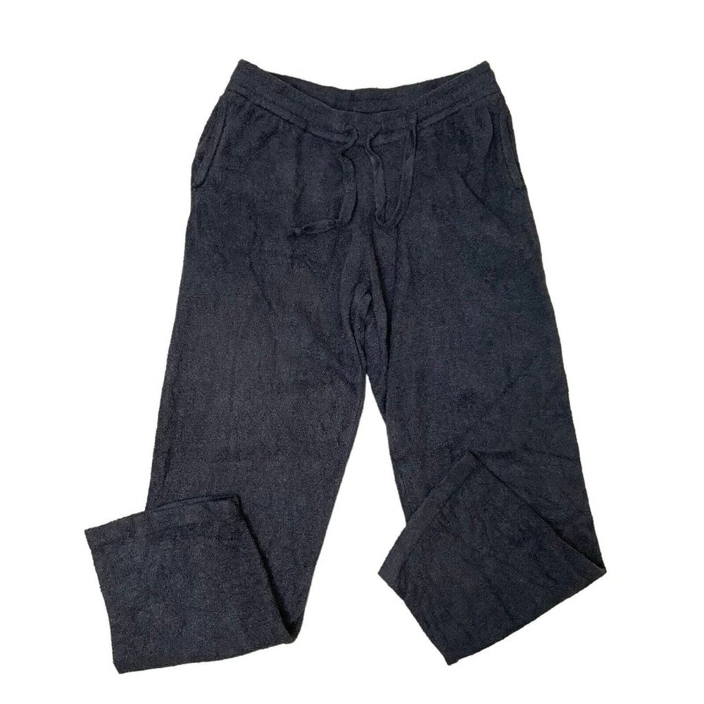 Barefoot Dreams Wide Leg Pull-On CozyChic Ultra Lite Lounge Pants Black Medium